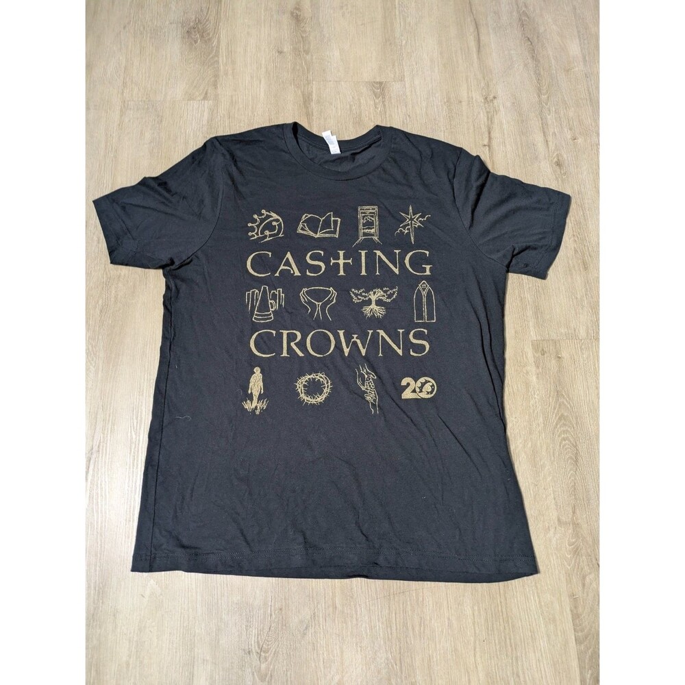 Casting Crowns T-Shirt Unisex XL Black Crew Neck Short Sleeve
